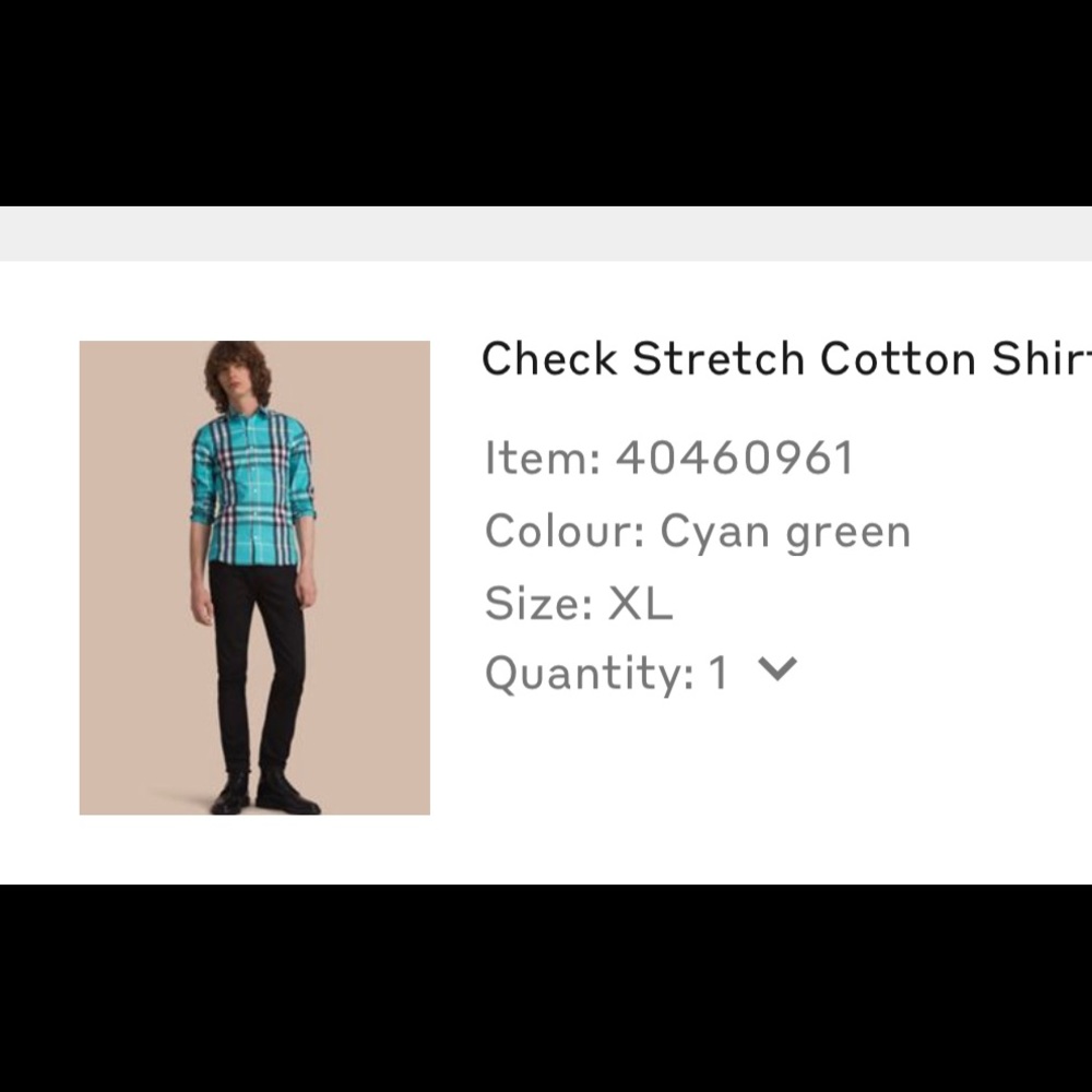 Burberry button down shirt